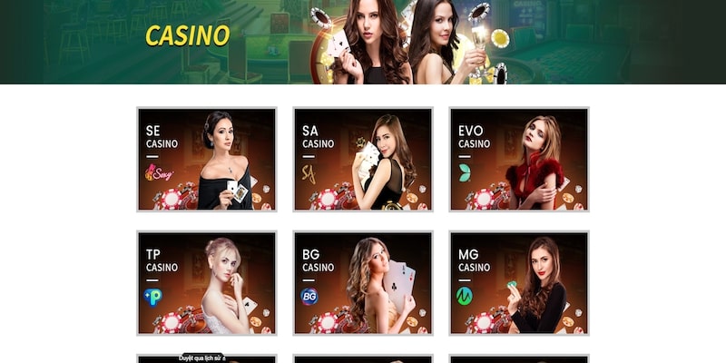 Khám phá sảnh casino tại nhà cái